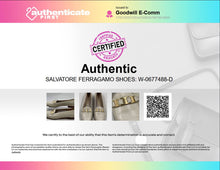 Load image into Gallery viewer, Authentic Salvatore Ferragamo Womens Cream Leather Loafer Flats Size 8.5 2A