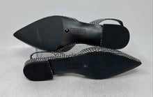 Load image into Gallery viewer, Alfani Womens Ryann Black White Animal Print Pointed Toe Slingback Flats Size 8M