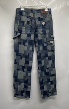 Load image into Gallery viewer, Guess Mens Blue Checkered Pattern Pockets Casual Straight Leg Jeans Size 28