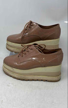 Load image into Gallery viewer, Aldo Womens Brown Leather Closed Toe Lace-Up Low Top Platform Sneaker Shoes Sz 8