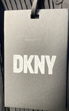 Load image into Gallery viewer, DKNY Womens Black Long Sleeve Smocked Front Tie A-Line Dress Size 10 With Tag