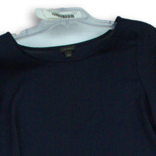 Load image into Gallery viewer, Ann Taylor Womens Navy Blue Long Sleeve Round Neck Blouse Top Size Small