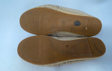 Load image into Gallery viewer, Authentic Tory Burch Womens Weston Beige Espadrille Flats Size 8M Worn Stained