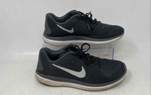 Load image into Gallery viewer, Nike Kids Flex 2017 RN White Black Low Top Lace-Up Sneaker Shoes Size 4Y