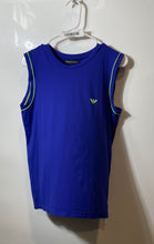 Load image into Gallery viewer, Emporio Armani Mens Blue Sleeveless Crew Neck Pullover Tank Top Size Medium
