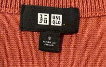 Load image into Gallery viewer, Uniqlo Mens Orange Crew Neck Long Sleeve Pullover Sweater Size Small