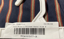 Load image into Gallery viewer, Zara Womens Multicolor Striped Print High Waisted Paperback Ankle Pants Size S