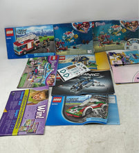 Load image into Gallery viewer, Lot Of 10 Pcs Assorted Lego Large Print Mixed Variety Instruction Manuals Age 3+