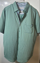 Load image into Gallery viewer, Tommy Bahama Mens Green Collared Short Sleeve Button-Up Shirt Size Medium