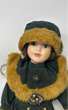 Load image into Gallery viewer, The Anastasia Collection Porcelain Doll In Removable Yellow Green Dress With Tag