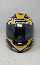Load image into Gallery viewer, KBC Moto-Designer Black White And Yellow Full-Face Motorcycle Helmet