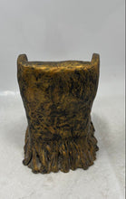 Load image into Gallery viewer, Gold-Tone Engraved Decorative Collectible Figurine Of A Kid Sitting On A Chair