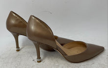 Load image into Gallery viewer, Badgley Mischka Womens Naya Brown Leather Pointed Toe D'Orsay Pump Heels Sz 5.5