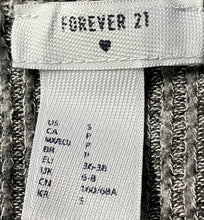 Load image into Gallery viewer, Forever 21 Womens Gray V-Neck Long Sleeve Ribbed Lounge One-Piece Romper Size S