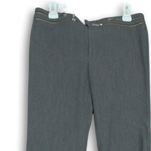 Load image into Gallery viewer, Vertigo Womens Gray Flat Front Straight Leg Dress Pants Size 10