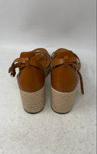 Load image into Gallery viewer, Franco Sarto Womens Pana Brown Leather Wedge Heel Espadrille Sandals Size 8.5M