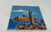 Load image into Gallery viewer, Nassos Rodos Ceramic Decor Hand Painted Deer Statue Mandraki Harbour Wall Tile