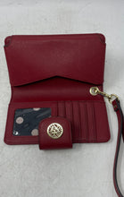 Load image into Gallery viewer, Anne Klein Womens Red Detachable Strap Credit Card Slot Wristlet Wallet