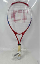 Load image into Gallery viewer, Wilson Red White Logo Sporting Equipment Round Shape Tennis Racquet