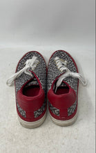 Load image into Gallery viewer, G By Guess Womens Meekie Gray Red Round Toe Lace-Up Sneakers Shoes Size 10M