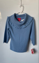 Load image into Gallery viewer, Oscar De La Renta Womens Blue Pullover Sweater Size Small With Tag
