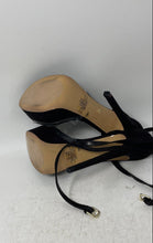 Load image into Gallery viewer, Jennifer Lopez Womens Black Open Toe Stiletto Platform Heels Size 8.5M
