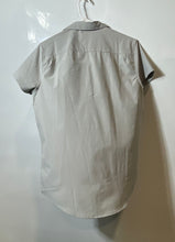 Load image into Gallery viewer, Reaction Kenneth Cole Mens Gray Slim Fit Short Sleeve Button-Up Shirt Size S
