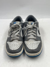 Load image into Gallery viewer, Nike Boys Dunk Low FB9109-001 Gray Black Light Blue Sneakers Shoes Size 7Y