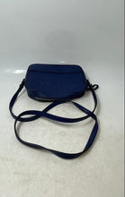 Load image into Gallery viewer, Guess Womens Blue Embossed Logo Inner Pockets Medium Zipper Crossbody Bag