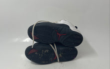 Load image into Gallery viewer, Nike Kids Air Jordan 12 Retro White Leather Lace-Up Basketball Shoes Size 11C