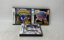 Load image into Gallery viewer, Lot Of 3 Piece Assorted Nintendo DS DVD Action & Adventure Video Game