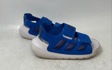 Load image into Gallery viewer, Adidas Kids Altaswim 2.0 ID0308 Blue Leather Hook & Loop Slingback Sandals Sz 7K