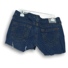 Load image into Gallery viewer, True Religion Womens Blue Jean Shorts Size 31