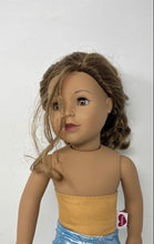 Load image into Gallery viewer, Adora Brown Hair Fashion Doll Wearing A Yellow Band Top And Shiny Blue Leggings