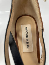 Load image into Gallery viewer, Antonio Melani Womens Whittley Multicolor Snakeskin Block Ankle Strap Heels Sz 6