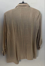Load image into Gallery viewer, Carole Wren Womens Brown Long Sleeve Notch Lapel Blazer Jacket Size Small