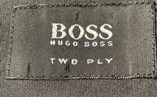 Load image into Gallery viewer, Hugo Boss Mens Black Two Ply Spread Collar Long Sleeve Dress Shirt Size 16