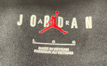 Load image into Gallery viewer, Air Jordan Mens Black Crew Neck Short Sleeve Pullover Graphic T-Shirt Size Large