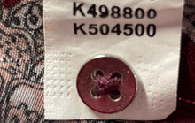 Load image into Gallery viewer, Lucky Brand Womens Burgundy Floral Chiffon Long Sleeve Blouse Top Size XL