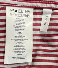 Load image into Gallery viewer, Michael Kors Mens Red White Long Sleeve Button-Up Shirt Size Large