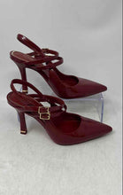 Load image into Gallery viewer, Kenneth Cole Womens Raquel Red Leather Pointed Toe Slingback Heels Size 6.5 M
