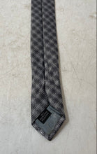 Load image into Gallery viewer, Collezione Esclusiva Mens Gray Geometric Print Adjustable Long Designer Tie