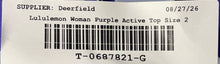Load image into Gallery viewer, Lululemon Womens Purple Sleeveless V-Neck Activewear Cropped Tank Top Size 2