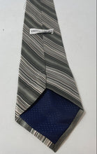 Load image into Gallery viewer, Pierre Cardin Mens Green Striped Printed Adjustable Pointed Tie