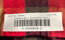 Load image into Gallery viewer, Columbia Mens Multicolor Plaid Collared Button-Up Shirt Size Large