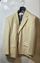 Load image into Gallery viewer, Studio Milano Mens Beige Long Sleeve Notch Lapel Two-Button Blazer Size 52R