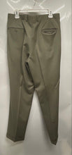 Load image into Gallery viewer, Brooks Brothers Mens Green Wool Pleated Front Slash Pockets Dress Pants No Size