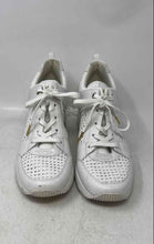 Load image into Gallery viewer, Michael Kors Womens White Leather Lace-Up Mid Top Sneaker Shoes Size 10M