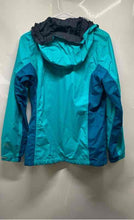Load image into Gallery viewer, Columbia Womens Aqua And Blue Sportswear Omni-Tech Waterproof Rain Jacket Size S
