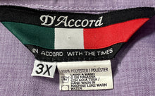 Load image into Gallery viewer, D'Accord Mens Purple Short Sleeve Collared Pockets Button-Up Shirt Size 3X